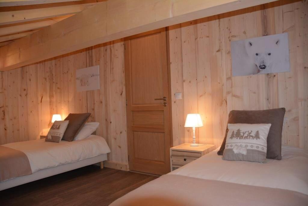 Chalet Alexanne - Meuble De Tourisme Classe 3 Etoiles - Porte De St Gervais Паси Екстериор снимка